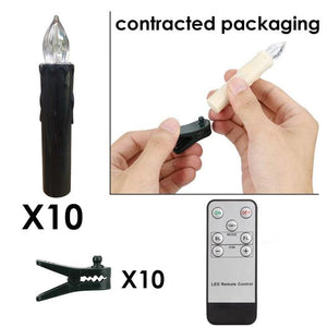 LED Candles Light Flameless Remote Control For Home Dinner Party Christmas Tree Candle LED Flameless Taper Candles Flickering with Remote Timer Battery Operated Waterproof Christmas Tree Candles Warm White Window Candles  Decoration Lamp Light New Years
