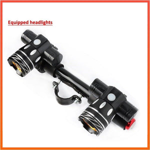 LED Headlight For Bike Electric Scooter USB Rechargeable LED Light Front Lamp High Lumens Brightness Bicycle Light Front With Strong Battery Portable Waterproof Flashlight For Night Cycling