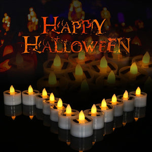 LED Solar Lamp Solar Electronic Candle Light LED Tea Lights Candles Battery Powered Fake Candles for Wedding Party Holidays Home Decoration Outdoor Electronic Flameless Candle Light For Outdoor Christmas Halloween