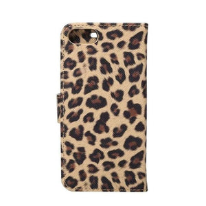 Leopard Print PU Leather Flip Cover Wallet Kickstand Feature with Card Slots Holder Magnetic Clasp Case For iPhone 14 13 12 11 Pro Max Mini 8 Plus 7 X XS XR SE Leather Leopard Flip Cover Luxury Wallet Phone Case