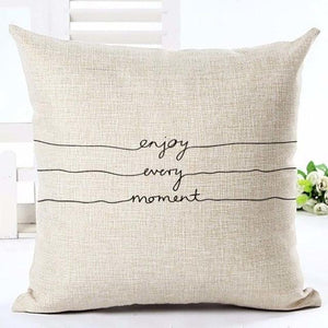 Letter Love Home Cushion Covers Cotton Linen Black White Pillow Cover I Love You Forever and Always Throw Pillow Case Love Letter Pillow Cushion Covers Fashion Home Decor Cover Sofa Bed Nordic Decorative Pillow Case 45x45CM
