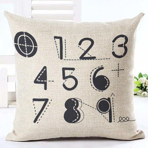 Letter Love Home Cushion Covers Cotton Linen Black White Pillow Cover I Love You Forever and Always Throw Pillow Case Love Letter Pillow Cushion Covers Fashion Home Decor Cover Sofa Bed Nordic Decorative Pillow Case 45x45CM