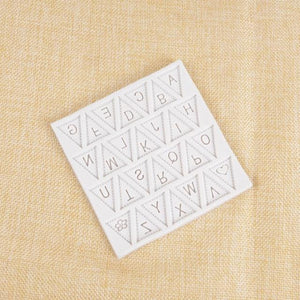 Letters Mold Triangle Alphabet Silicone Baking Mould Cupcake Decorating Tool Fondant Candy Chocolate Gumpaste Nonstick Letters Mold Triangle Alphabet Silicone Baking Mould Cupcake Decorating Tool
