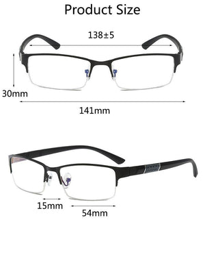 Lightweight Alloy Semi-Rimless Reading Glasses For  Men And Women With Quality Half Frame  Men Reading Glasses  For Men New Retro Eyewear