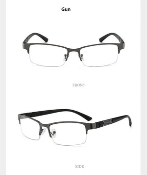 Lightweight Alloy Semi-Rimless Reading Glasses For  Men And Women With Quality Half Frame  Men Reading Glasses  For Men New Retro Eyewear