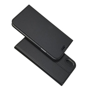 Lightweight Simple iPhone XS Case on for iPhone XS Max X XR 6S 5S 7 8 Plus 11 pro max Cover Luxury Wallet Magnet Flip Leather Cases Magnetic Closure PU Leather Phone Case Full Protective Cover for iPhone