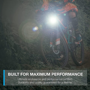 Lightweight USB Rechargeable Bike Light Set Super Bright Front Headlight And Rear LED Bicycle Light 4 Light Mode Options USB Rechargeable Bike Light Set LED Bicycle Front Headlight And Rear Taillight Lithium Battery 650mAh
