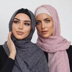 Long Lightweight Soft Solid Color Chiffon Scarfs Muslim Headscarf Hijab Scarf Shawls Wraps Hijab For Women 70*180cm