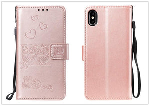 Love Couple Leather Case For iPhone 12 11 Pro  mini Phone Flip Wallet Soft Cover Shockproof Floral Cute Modern Leather Wallet Phone Case For iPhone