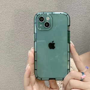 Luminous Shockproof Bumper Phone Case For iPhone 11 14 Pro Max 12 11 13 Pro Max X XR XS Max Transparent Back Cover  Full Bumper Case Strong Classic Phone Case