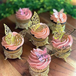 Luxury 3D Wall Stunning 12Pcs 4D Hollow Butterfly Wall Sticker Home Decoration Wall Stickers wedding Party Wedding Decors Butterfly Kids Room Decors