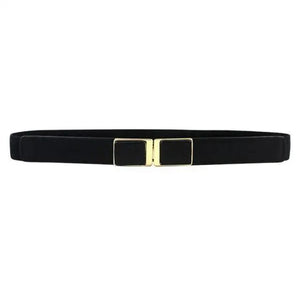 Luxury Black Elastic Women Belt Unique Belt Stretch Waistband Stylish Women Vintage Waist Belts
