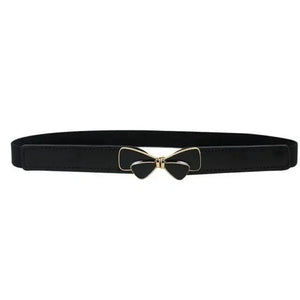 Luxury Black Elastic Women Belt Unique Belt Stretch Waistband Stylish Women Vintage Waist Belts