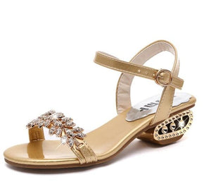 Luxury Black Shiny Women Summer Beach Sandals Fashion Women Rhinestone Outdoor Slippers Rhinestone Glitter Square Toe Ring Elastic Slingback Flat Casual Summer Beach Sandals