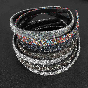 Luxury Crystal Pearl Rhinestone Headbands Fashion Women Hair Accessories Headdress Padded Hairbands Hair Bands Sparkly Hair Hoop Gorgeous Hair Accessories For Women