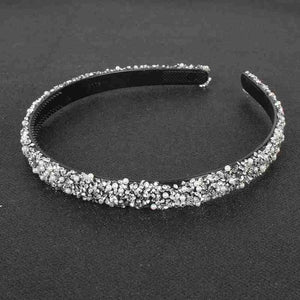 Luxury Crystal Pearl Rhinestone Headbands Fashion Women Hair Accessories Headdress Padded Hairbands Hair Bands Sparkly Hair Hoop Gorgeous Hair Accessories For Women