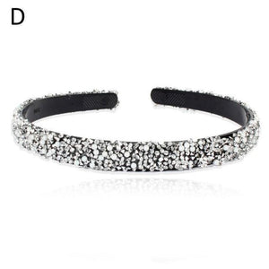 Luxury Crystal Pearl Rhinestone Headbands Fashion Women Hair Accessories Headdress Padded Hairbands Hair Bands Sparkly Hair Hoop Gorgeous Hair Accessories For Women