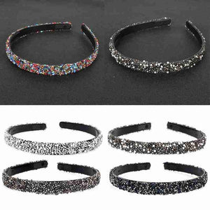 Luxury Crystal Pearl Rhinestone Headbands Fashion Women Hair Accessories Headdress Padded Hairbands Hair Bands Sparkly Hair Hoop Gorgeous Hair Accessories For Women