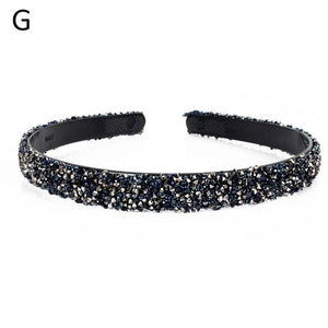 Luxury Crystal Pearl Rhinestone Headbands Fashion Women Hair Accessories Headdress Padded Hairbands Hair Bands Sparkly Hair Hoop Gorgeous Hair Accessories For Women