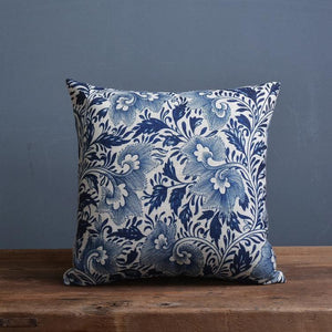 Luxury Decorative Throw Square Linen Pillowcase Blue And White Flower Bedroom Room Sofa Porcelain Printed Cushion Cover Decorative Sofa Throw Pillow Car Chair Home Decor Pillow Case Soft Design
