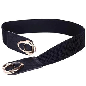 Luxury Elastic PU Leather Wide Belts For Women Fashion Stretchy Thick Waist Dress Plus Size Waistbands For Women