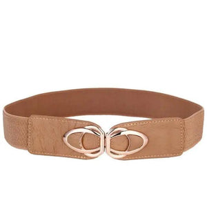 Luxury Elastic PU Leather Wide Belts For Women Fashion Stretchy Thick Waist Dress Plus Size Waistbands For Women