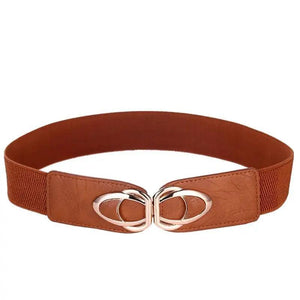 Luxury Elastic PU Leather Wide Belts For Women Fashion Stretchy Thick Waist Dress Plus Size Waistbands For Women