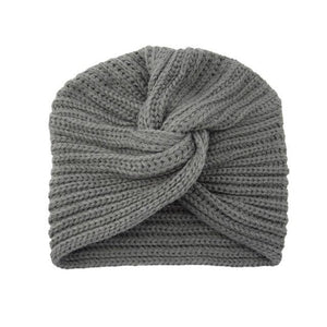 Luxury Fashion Ready To Wear Soft Cashmere Muslim Inner Hijab Caps Turban Cashmere Cross Elegant Wrap Head Hat Wool Lightweight Knitting Hijab Bonnet Cap For Women