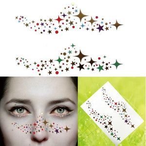 Luxury Flash Metallic Waterproof Temporary Tattoo Gold Silver Flower Tattoo Sticker Long Lasting Gold Design For Womens
