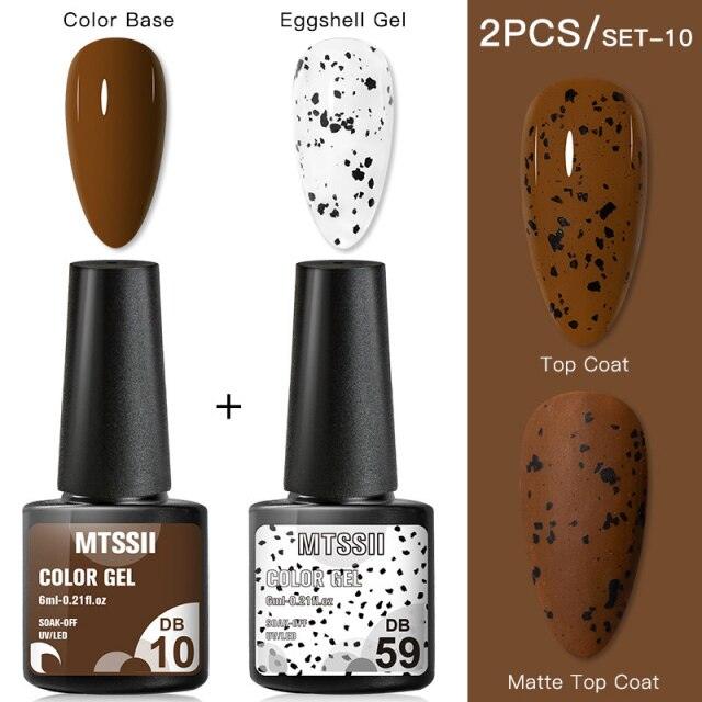 Luxury Gel Nail Polish Permanent Glossy Matte Egg Effect Elegant Stylish Eggshell Design For Women And Lady Nail Gel