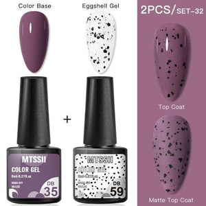 Luxury Gel Nail Polish Permanent Glossy Matte Egg Effect Elegant Stylish Eggshell Design For Women And Lady Nail Gel