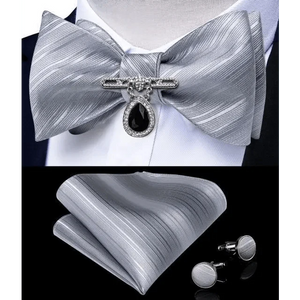 Luxury Pink Solid Men Bow Tie Silk Business Wedding Elegant Bowtie For Men Unique Desing For Every Occasion