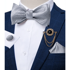 Luxury Pink Solid Men Bow Tie Silk Business Wedding Elegant Bowtie For Men Unique Desing For Every Occasion