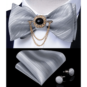 Luxury Pink Solid Men Bow Tie Silk Business Wedding Elegant Bowtie For Men Unique Desing For Every Occasion