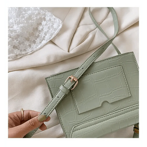 Luxury Snow White Crossbody Bags For Women And Girls Small PU Leather Handbag - Ladies Designer Evening Bags