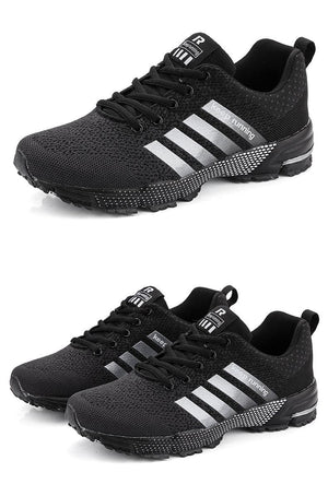 Luxury Sport Mens Sneakers Mesh Breathable Casual Men Shoes Comfortable Non-Slip Shock Absorption Light Outdoor Walking Comfortable Running Sneakers