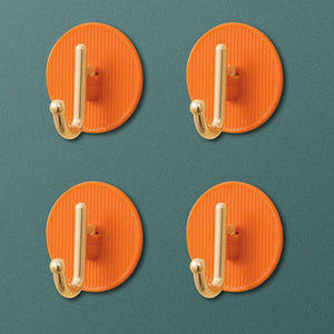 Luxury Wall Hooks Without Punching Self-Adhesive Suitable for Kitchen and Bathroom key Holder Seamless Hooks Behind The Door Wall Mounted Coat Rack Plastic Hook Home Decorative Small Hooks for Hanging Hat Coats Towel Jacket