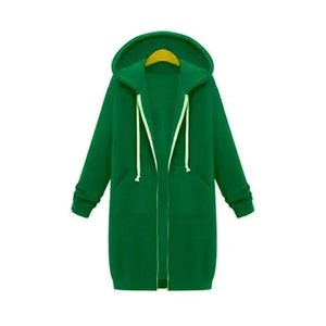 Luxury Women's Autumn Winter Thickening Hoodies Leisure Loose Hooded Jackets Pockets Plus Size Sweatshirt Sports Dresses Outwear Women's Hooded Flannel Jacket Casual Fleece Windbreaker Hoodie