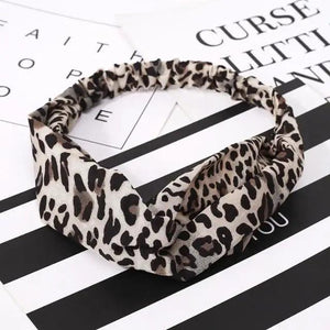 Luxury Women's Headband Vintage Cross Knot Elastic Hair Bands Soft Solid Hairband Girls Hair Accessories Floral Turban Bandanas Head Wrap