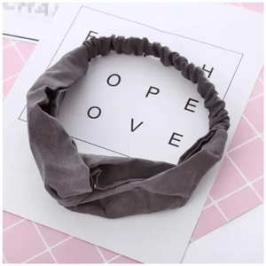 Luxury Women's Headband Vintage Cross Knot Elastic Hair Bands Soft Solid Hairband Girls Hair Accessories Floral Turban Bandanas Head Wrap