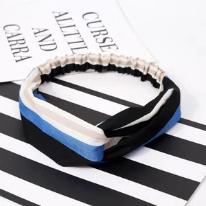 Luxury Women's Headband Vintage Cross Knot Elastic Hair Bands Soft Solid Hairband Girls Hair Accessories Floral Turban Bandanas Head Wrap