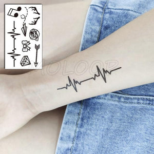 Luxury Womens Different Temporary Waterproof Tattoo Sticker Feather Dandelion Tattoos For Makeup Party