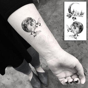 Luxury Womens Different Temporary Waterproof Tattoo Sticker Feather Dandelion Tattoos For Makeup Party
