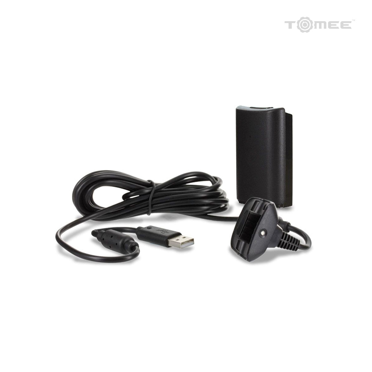 Xbox 360 Controller Charge Kit Black (Battery & Charging Cable)
