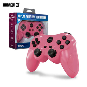 PS3 Wireless Controller Pink Armor 3