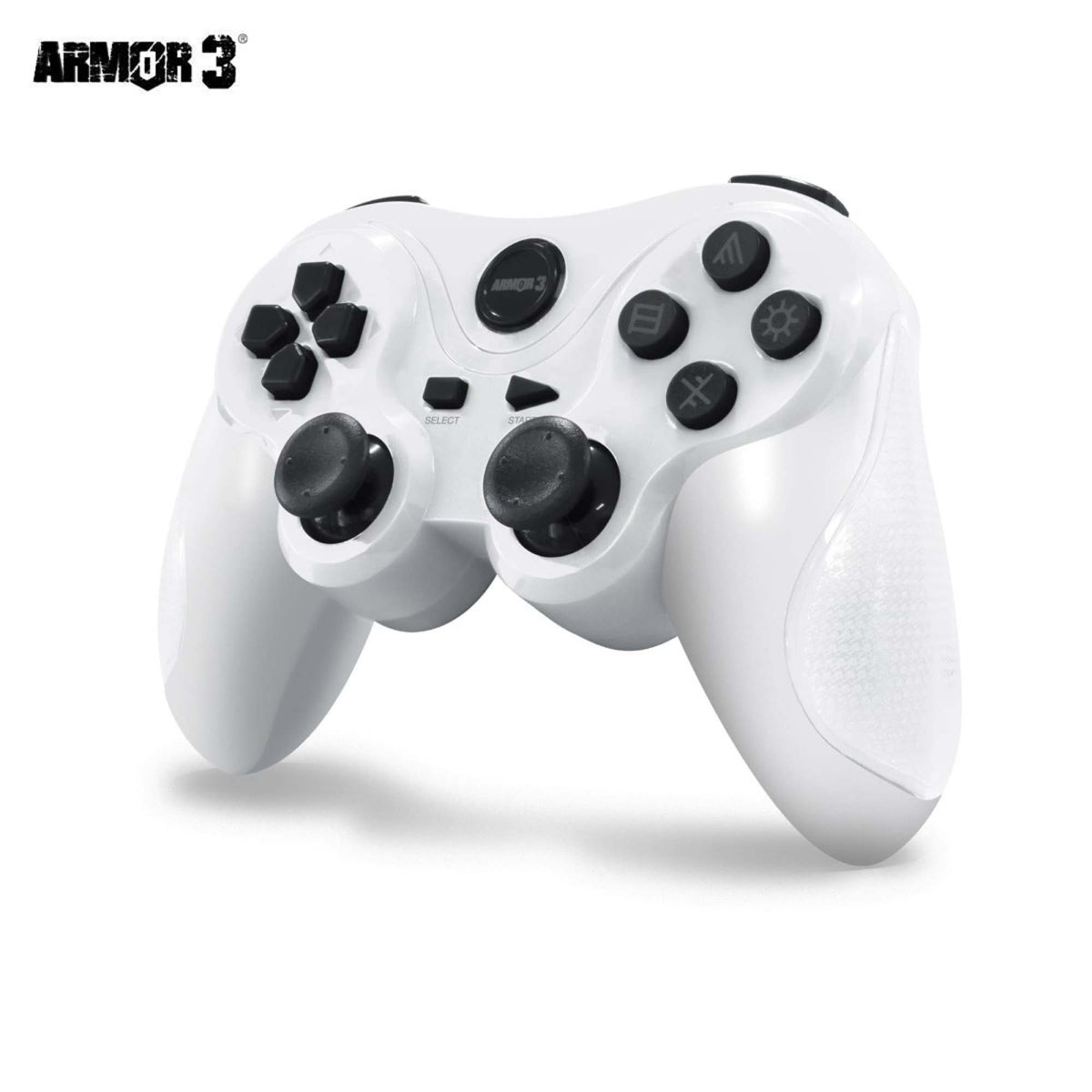 PS3 Wireless Controller White Armor 3