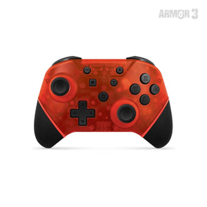 Switch Nuchamp Wireless Controller Clear Red