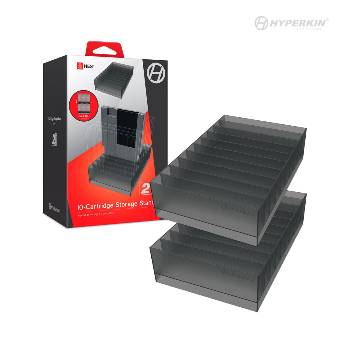 NES 10 Cartridge Storage Stand (2 Pack)