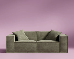 M1 Sofa Loveseat - Krypton Green