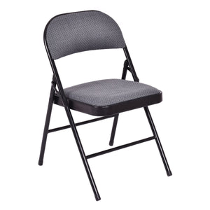 4 Pieces Fabric Upholstered Padded Seat Folding Chairs Seet